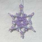 Snowflake - Holiday Ornament - Decor - Purple /..