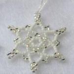 White Snowflake Christmas Ornament No 2