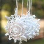 White Snowflake Ornament No. 1