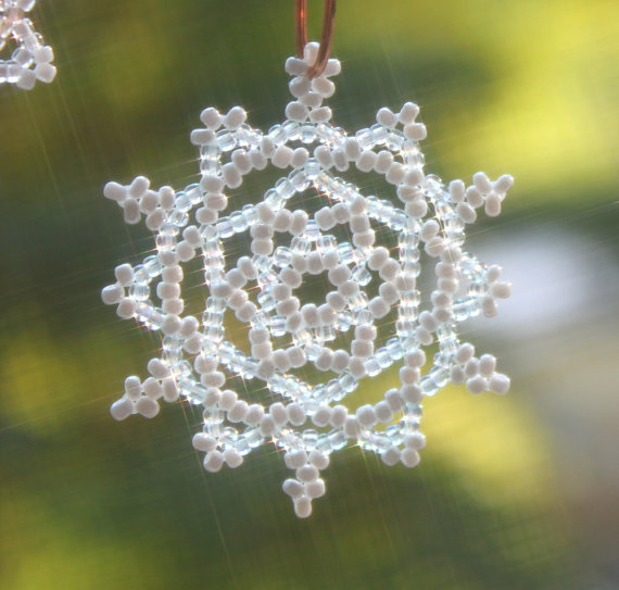 Blue Snowflake Ornament Christmas Ornament No. 1